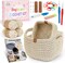 27PCS Crochet Basket Kit for Beginners Complete Knitting & Crocheting Set with Instructions